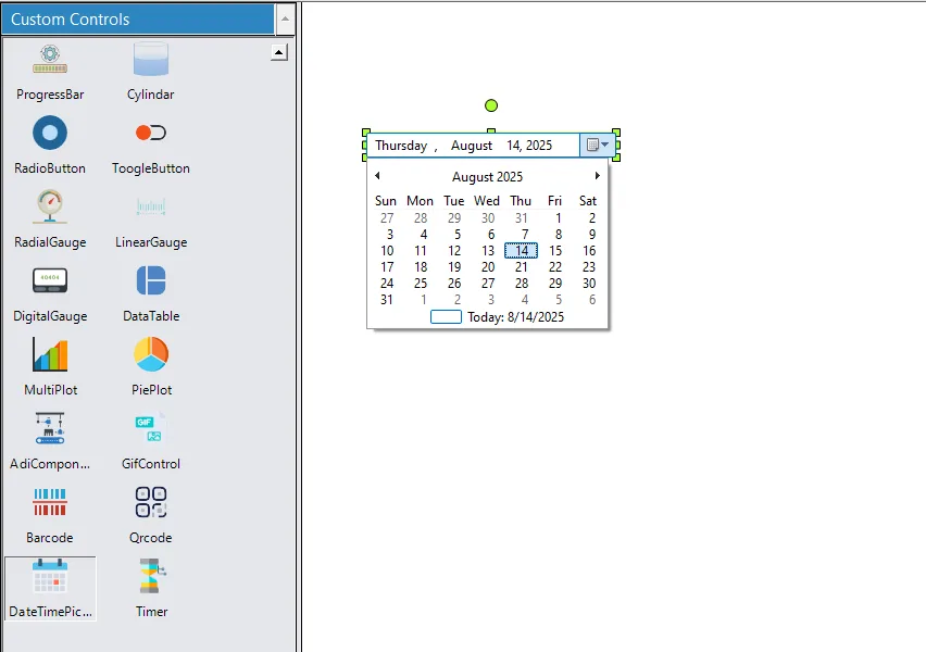 Smart SCADA DateTime Picker