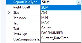 Special Report Field for aggregation