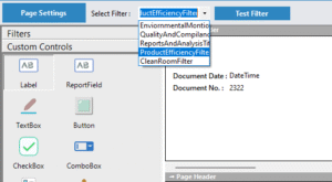 use filter to get history data in report
