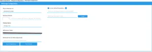 WhatsApp channel config