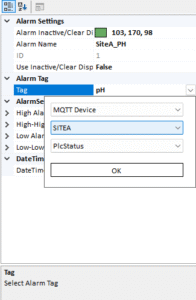 MQTT Support in History and Alarm Configuration