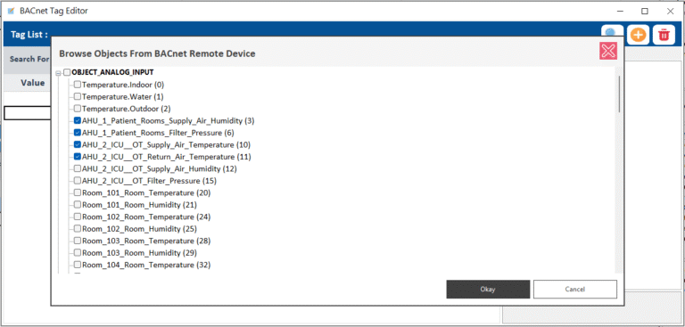 BACnet Tag Discovery