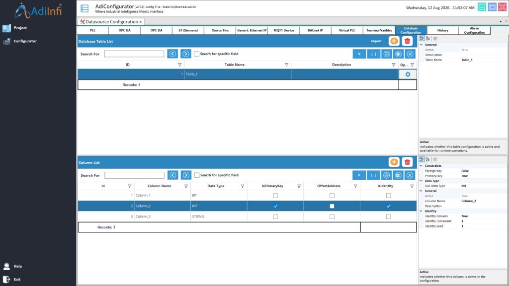 Database Configuration